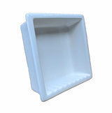 Recessed Shampoo Square Porcelain White Glossy