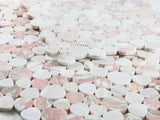 Marble Pebbles Mosaics Heart Shape - Rose Garden