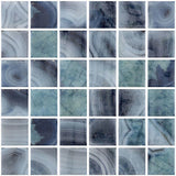 Mosaic Glass Tile The Reef Series 2 x 2 - Blue Marble