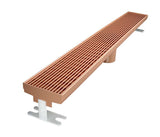 Quartz Linear Shower Drain Linear Wedge - Rose Gold