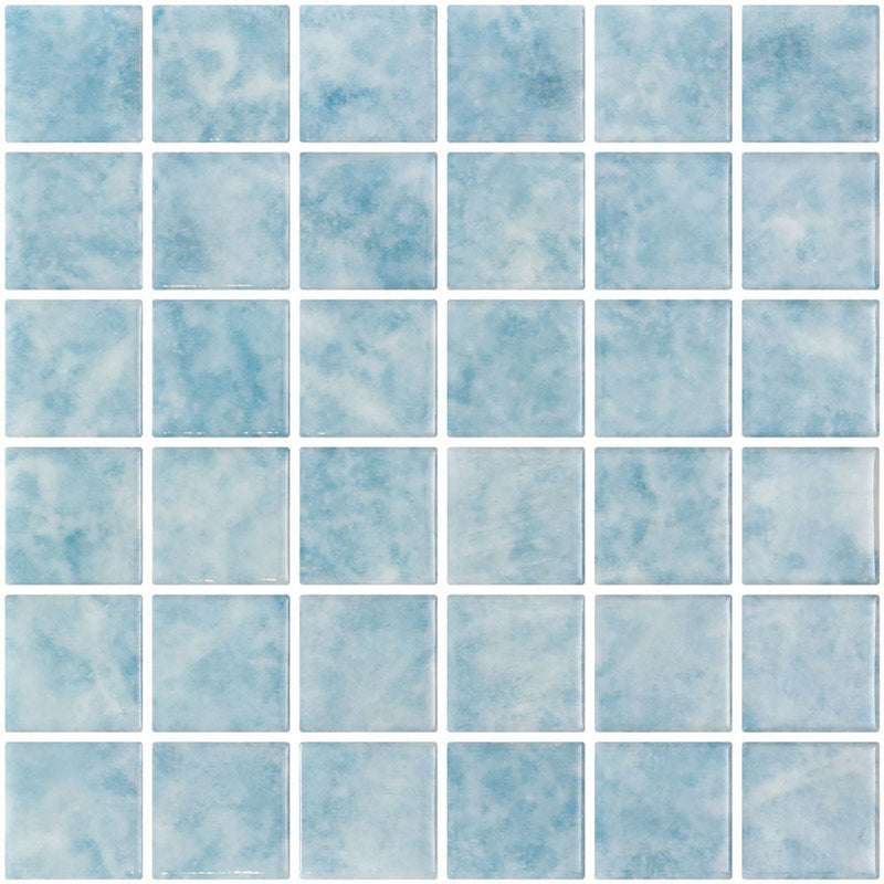Mosaic Glass Tile The Reef Series 2 x 2 - Cloudy Sky