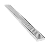 Lauxes Grates Linear shower Drain NeXT Generation - Silver 1ft