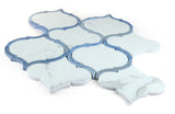 Arabesque Shape Italian Calacatta Marble - Sapphire