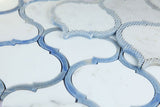 Arabesque Shape Italian Calacatta Marble - Sapphire