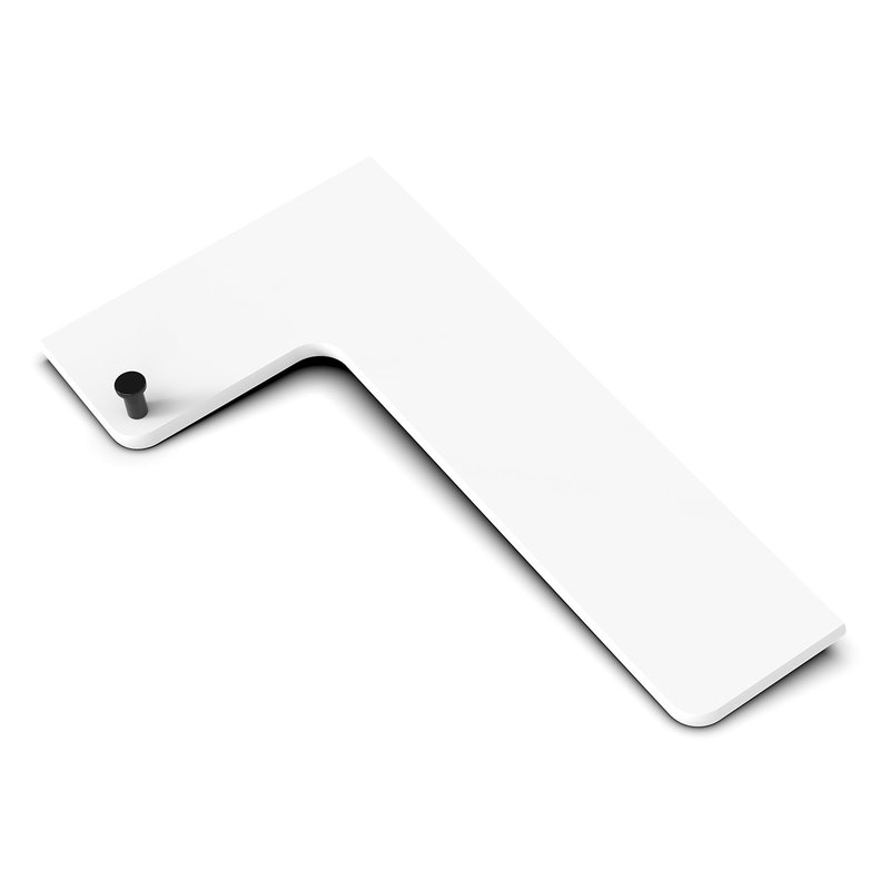 Boundless Shelving Solutions L-Shaped Corner Shelf Super White