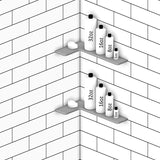 Boundless Shelving Solutions L-Shaped Corner Shelf Super White