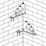 Boundless Shelving Solutions L-Shaped Corner Shelf Super White