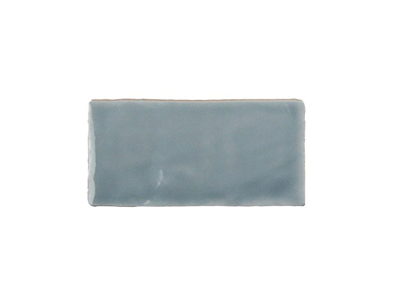 Kaleidoscope Handmade Ceramic Tile 3x6 - Sky Blue