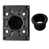 SereneDrains Square PVC 2 Inch Shower Drain Base for Linear Square Shower Drains