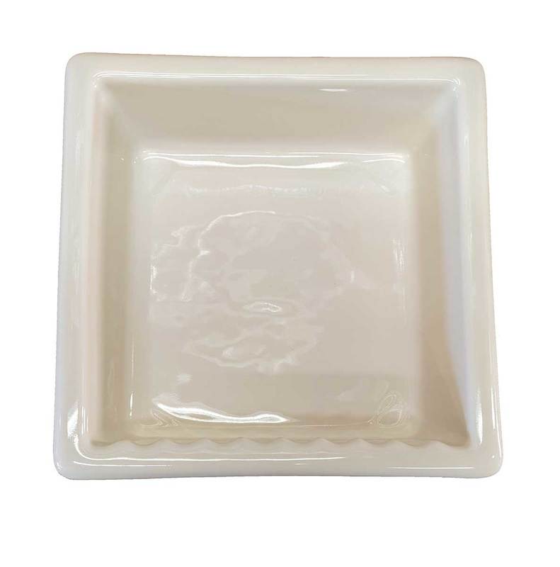 Recessed Shampoo Square Porcelain Biscuit Glossy