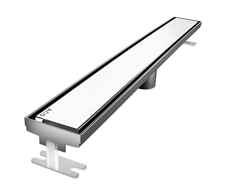 Quartz Linear Shower Drain Solid - Polished Chrome
