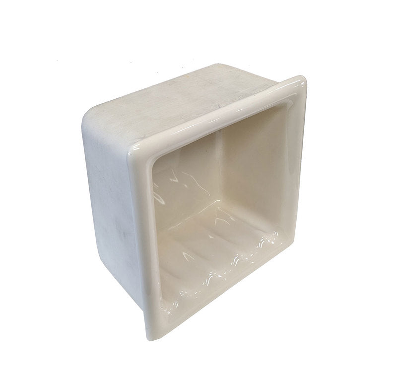 Recessed Soap Dish Porcelain 6 Biscuit Glossy