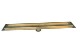 SereneDrains Linear Shower Drain Tile Insert Satin Gold 30