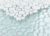 Circular Glass Tile Series - Sky Blue