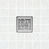 SereneDrains Square Shower Drain Broken Lane 4 Brushed