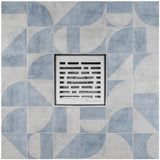SereneDrains Square Shower Drain Broken Lane 4 Brushed