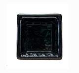 Recessed Soap Dish Porcelain 6 Black Glossy