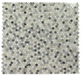 Mosaics Marble Penny Series - Green White Grey Black