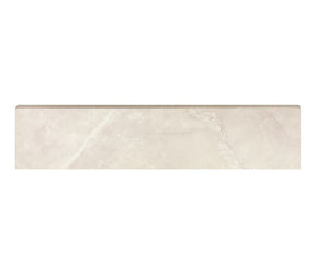 Porcelain Trims Marble Look Bullnose 3 x 12 - Beige Matte