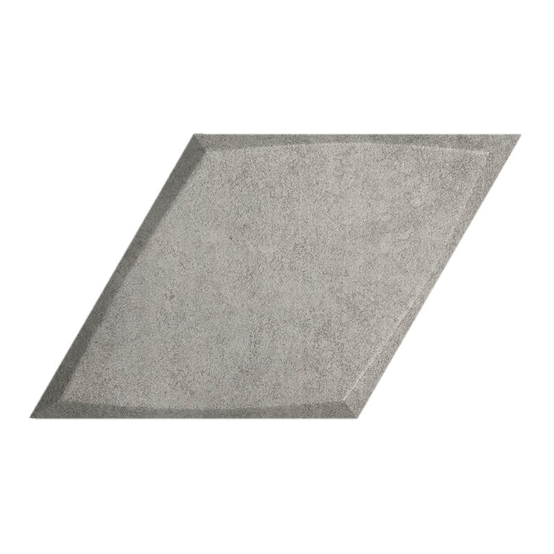 Ceramic Tile Symmetry Series Scooped Rhombus - Concrete