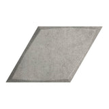 Ceramic Tile Symmetry Series Scooped Rhombus - Concrete
