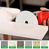 Diamond Stone Wet - Dry Polishing Pads 4 inch