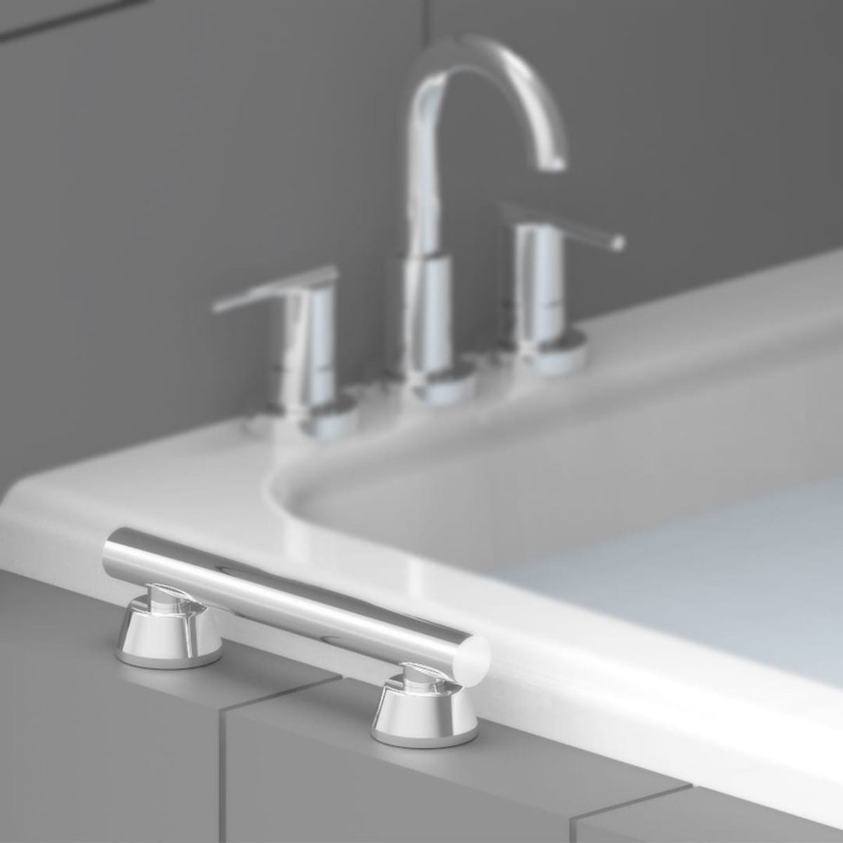 Invisia Linear Grab Bar Support Rail - 18 Inch
