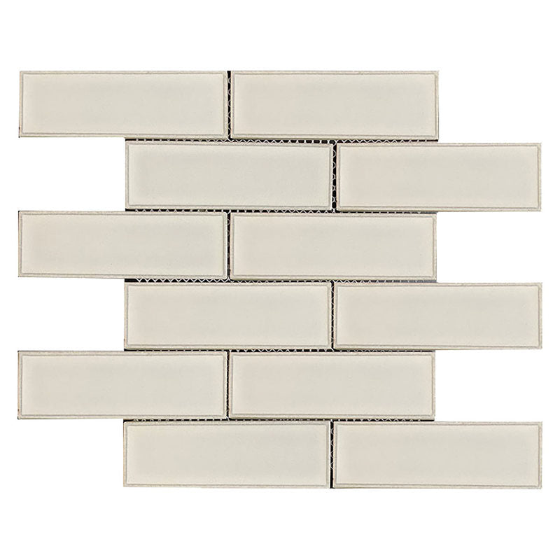 Recycled Glass Interlock Series White Flash