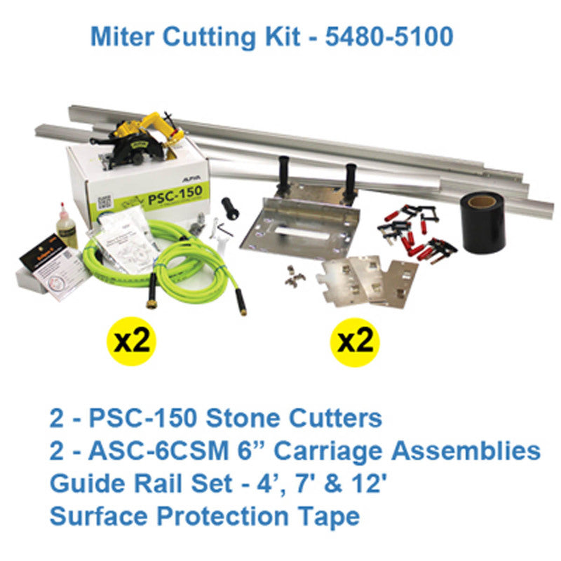 Stone Cutter Kit Alpha PSC-150 Pneumatic Stone Cutter 6 Inch Kit | Flooring Supply Shop