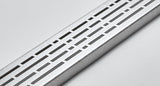 Quartz Linear Shower Drain Brushed Stainless - Mix 48