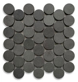 Mosaics Marble Penny Large - Basalt Stone 2x2