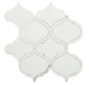 Arabesque Shape Thassos Marble - Precious Bianco