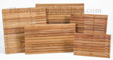 Serene Teak Wood Mat Grade A 20 x 14