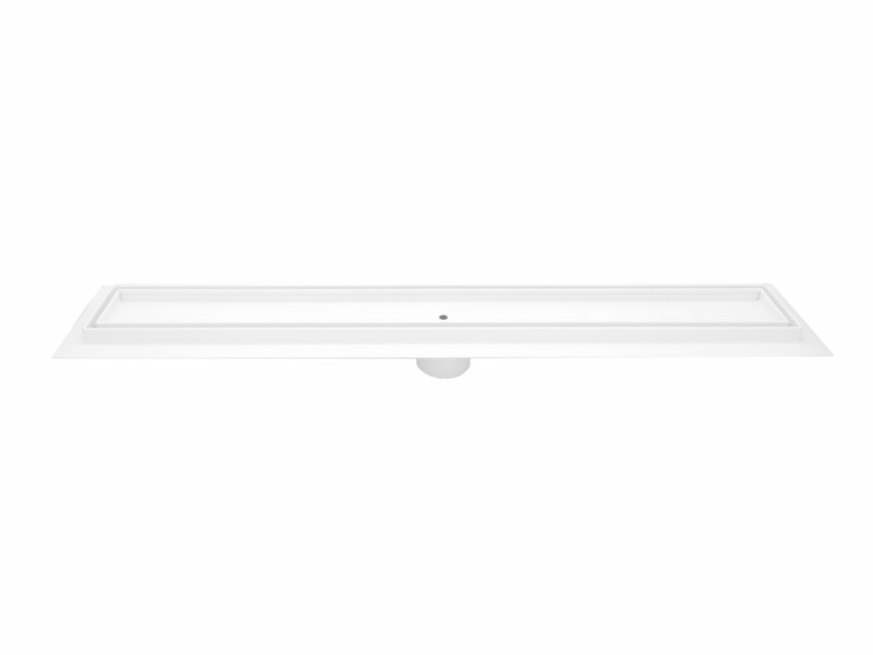 SereneDrains Linear Shower Drain Tile Insert Matte White 24
