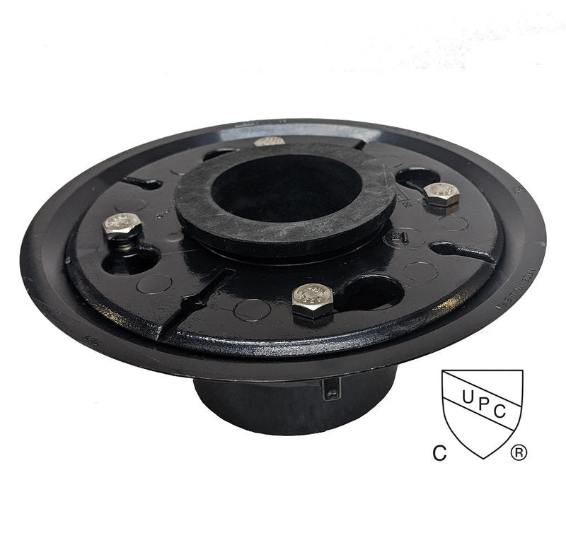 SereneDrains ABS 2 Inch Shower Drain Base for Linear Square Shower Drains