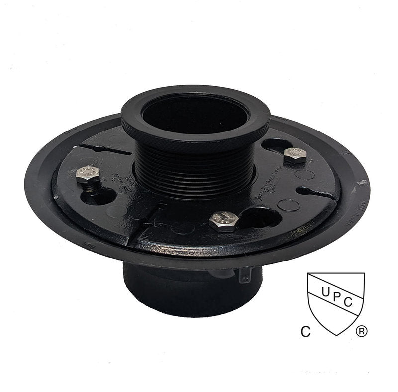 SereneDrains ABS 2 Inch Shower Drain Base for Linear Square Shower Drains