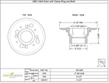 SereneDrains ABS 2 Inch Shower Drain Base for Linear Square Shower Drains