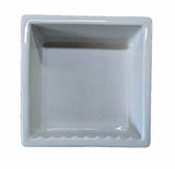 Recessed Shampoo Square Porcelain Sterling Silver