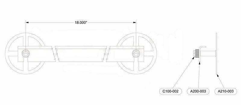 PermaTile Fastener 18 Towel Bars Tile Systems - PT100-508