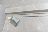 SereneDrains Linear Shower Drain Offset Outlet Tile Insert - Brushed 47