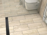Quartz Linear Shower Drain Matte Black - Hawaii 32