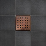 SereneDrains Square Shower Drain Traditional Square 6 ORB