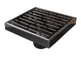 SereneDrains Square Shower Drain Broken Lane Polished 6