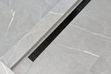 SereneDrains Linear Shower Drain Broken Lane - Matte Black 24