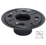 SereneDrains PVC 2 Inch Shower Drain Base for Linear Square Shower Drains