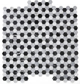 Mosaics Marble Calacatta and Marquinia Hexagon - Checker