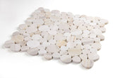 Marble Pebbles Mosaics Heart Shape - Wood