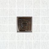 SereneDrains Square Shower Drain Broken Lane 4 Polished