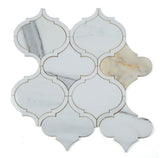 Arabesque Shape Calacatta Gold marble - White Gold