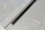 SereneDrains Linear Shower Drain Broken Lane - Matte Black 16